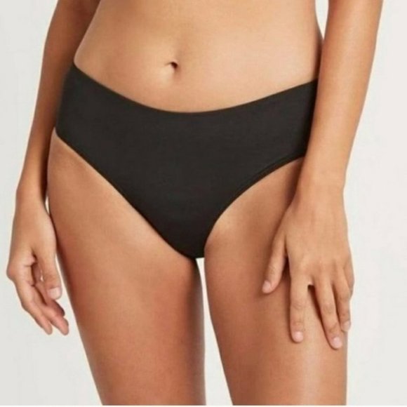 SEA LEVEL AUSTRALIA Black Mid Bikini Bottom 8 - Picture 2 of 7